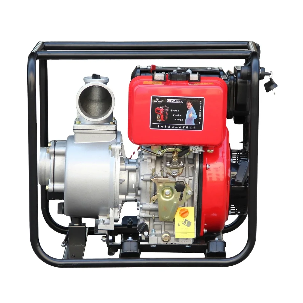 Дизельный водяной насос hiearns с приводом от двигателя 10 л.с. 4