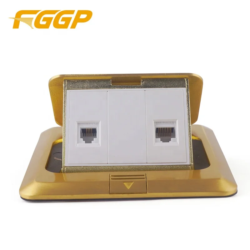 Philippines Popular CAT 6 Network 2 Port Rj45 Floor Socket Box Outlet