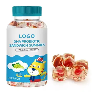 Multivitamin Probiotic Gummies for Kids Gut Health Balance Microbiome Dietary Supplement