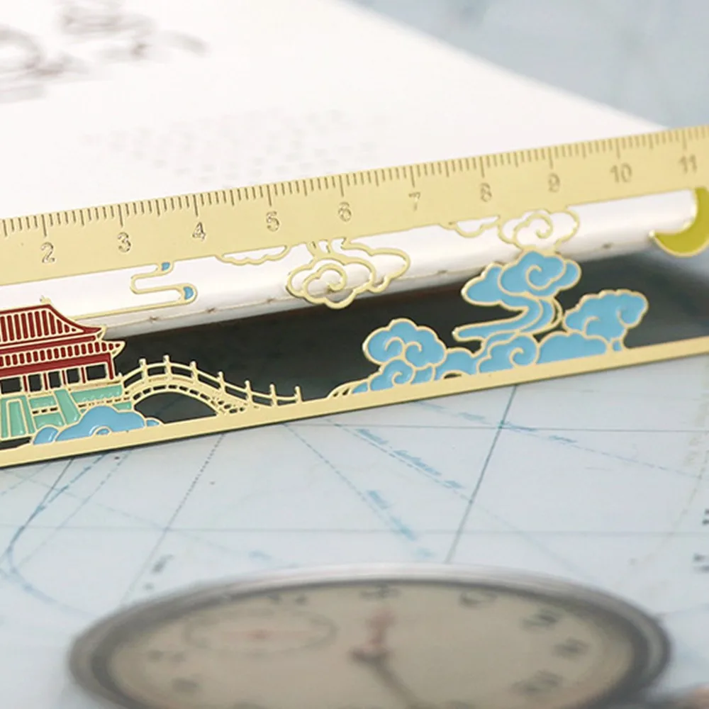 Bookmark Ruler 12 12 Cm Metal Ruler - Straight Edge Bookmark for Measure