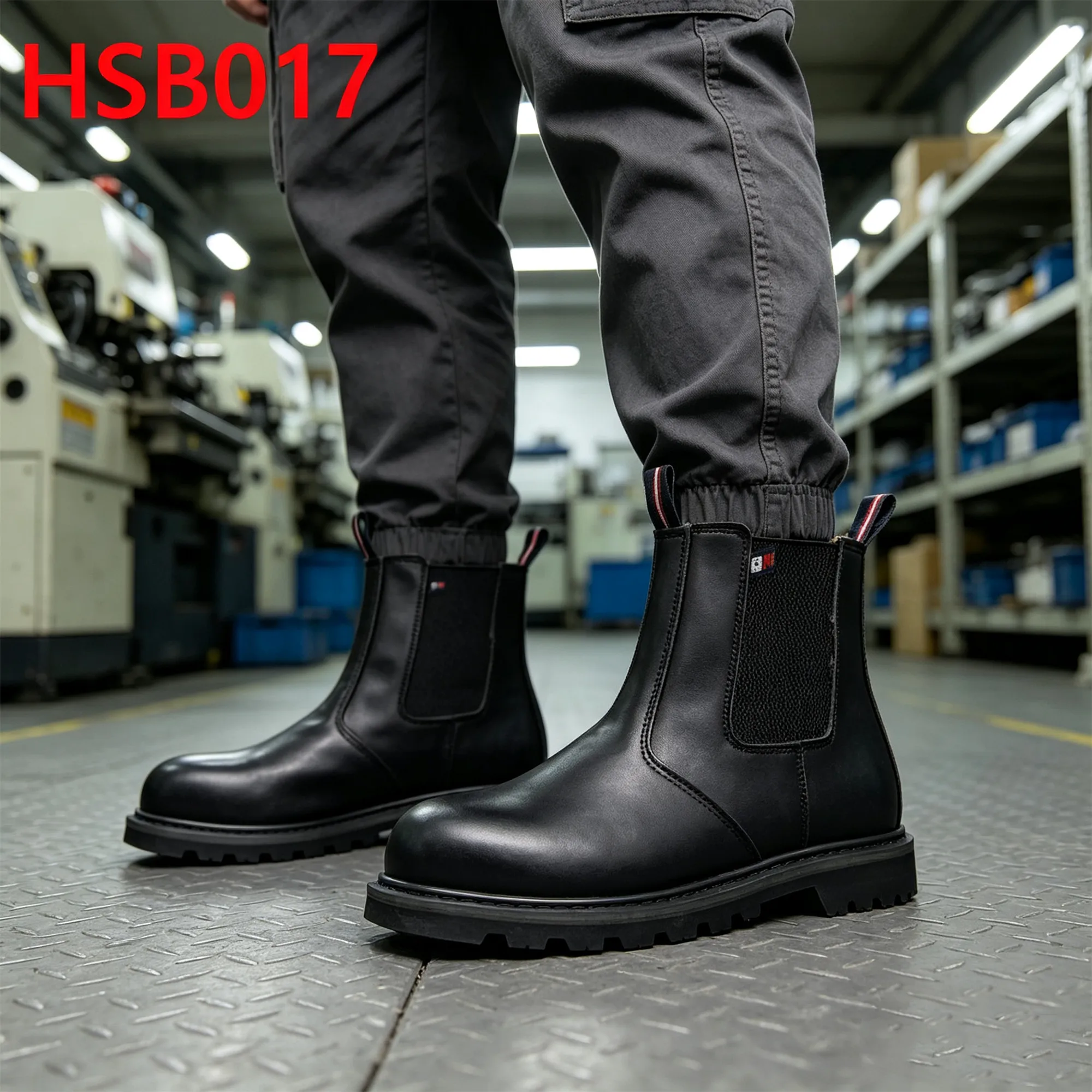 XYM,Australia Moisture-proof Goodyear Rubber Sole PPE Work Boots Production Workshop 5