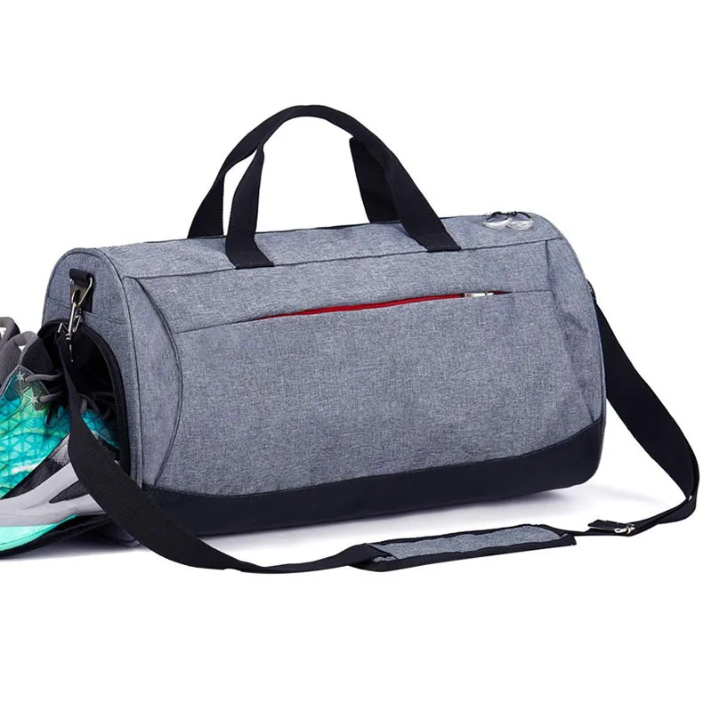 Водонепроницаемая спортивная сумка для спортзала с сухим влажным карманом отделение обуви цвет рисунком 2 шт.