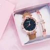 Orologio marrone + bracciale + scatola