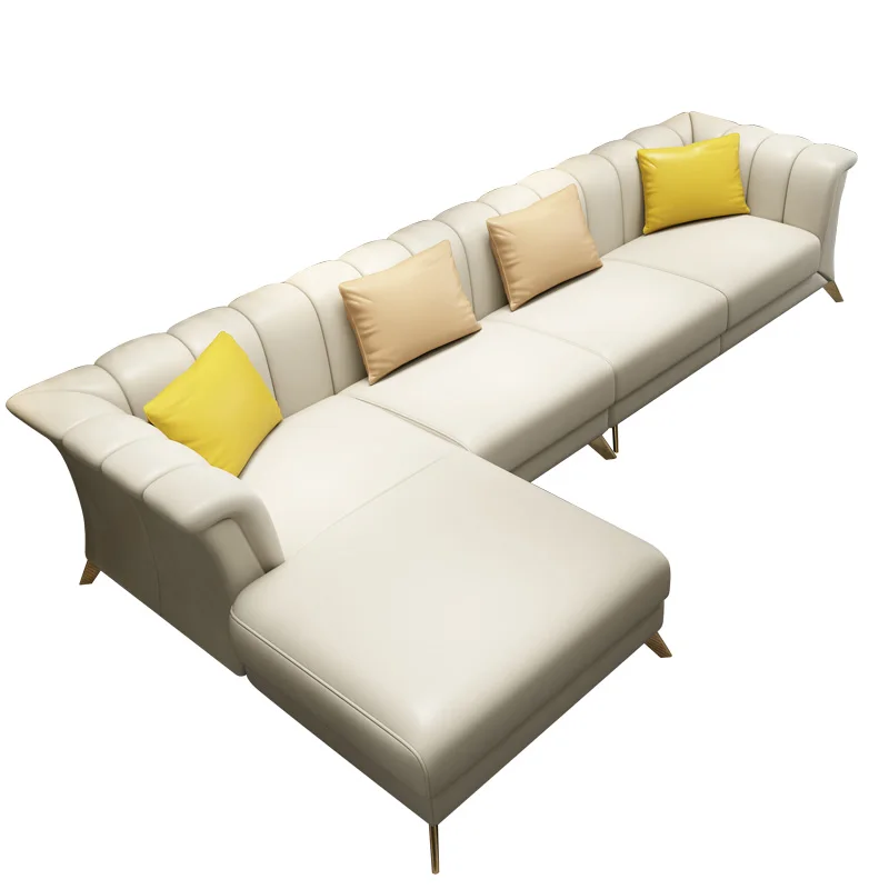 Дешевые Современные l размер угловой диван кресло-диван дизайнерские наборы кожа арабских класса люкс цены