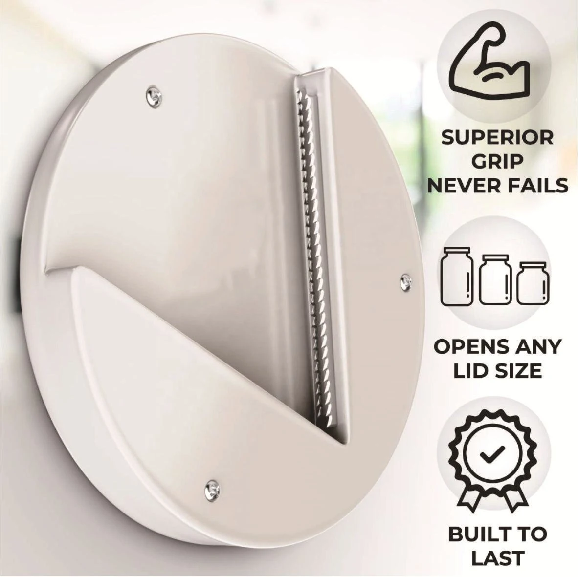 Mason Jar Vacuum Sealer GOLDTREE Latest Stainless Steel Jar Openers For Seniors Under Cabinet Jar Opener Tool For Weak Hands Under Counter Jar Lid Cap Opener Easy Grip Meuble De Rangement