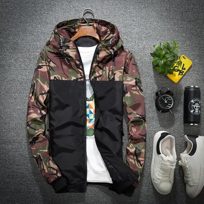 CAMO WINDBREAKER JACKET — Live Passionate. Die True.