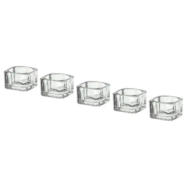 Wholesale hot sale Low price promotion  GLASIG tealight candle holder clear glass 5x5 cm