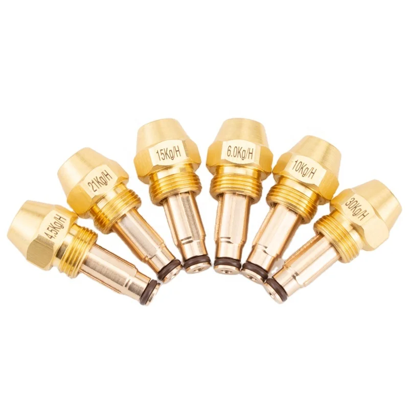 Запчасти для тяжелого масляного бойлера топливная форсунка на спиртовой основе Форсунка отработанного масла и воздуха латунная