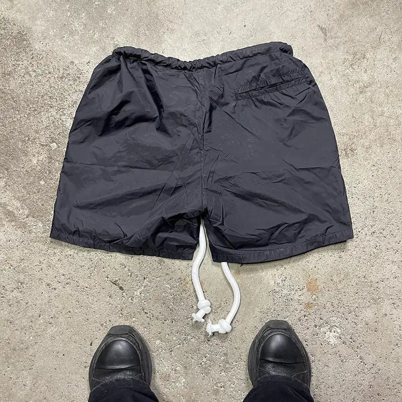 Custom Unisex Embroidery Patch 100% Nylon Breathable Shorts Fitness Workout Gym Basketball Shorts With Drawstring gallery 2