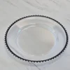 Transparent black bead plate