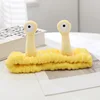 43Yellow snail hair band