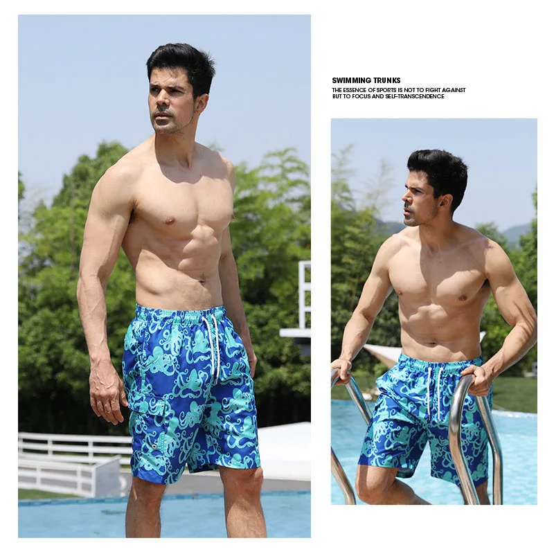 Wholesale quick dry mesh lining board shorts digital printed mens custom Swim trunks