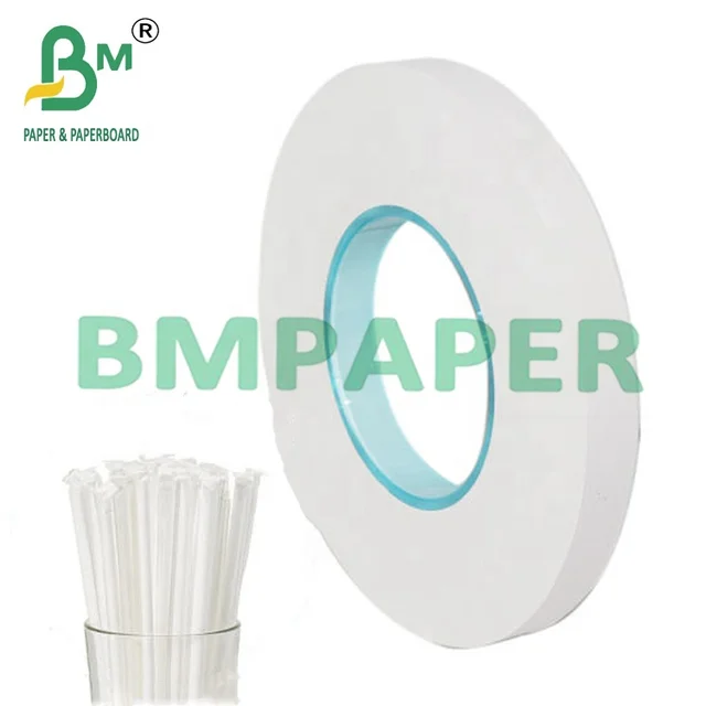 Food Grade White Straw Wrapping Paper For Disposable Packaging 24gsm 28gsm