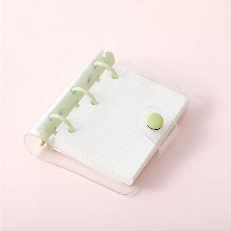 ミニクリアPVCバインダーカバー ミントグリーン ラウンドリングバインダー Amazon | ミニクリアPVCバインダーカバー ミントグリーン