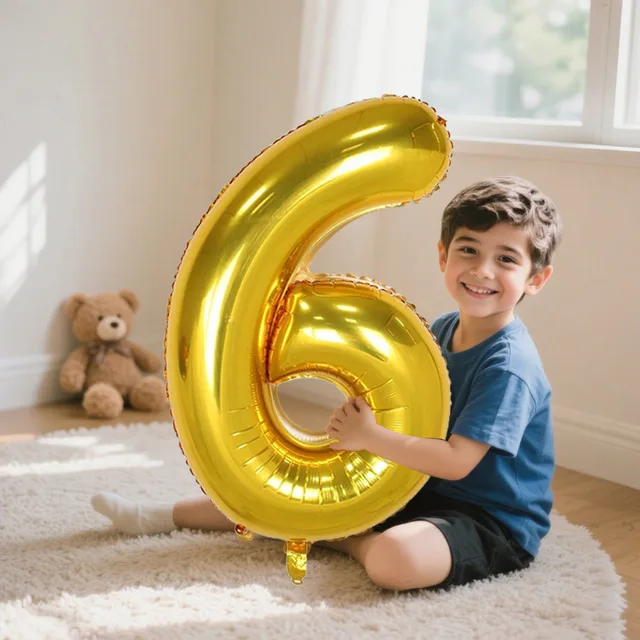 32 Inch Aluminum Foil Number Balloon Birthday Party Decoration Hebe Focus Festival Anniversary Scene Setup Helium Balloon