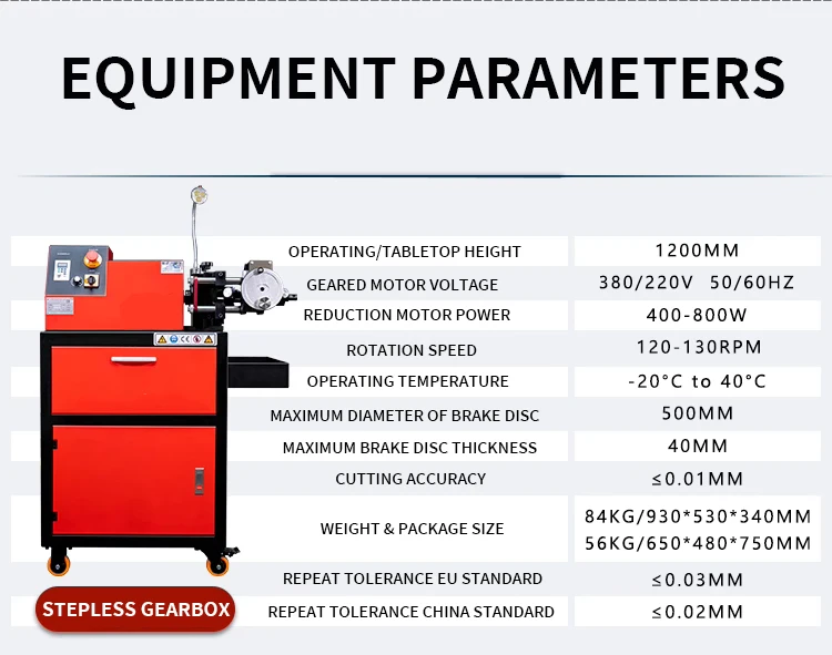 Car Brake Disc Skimming Machine Cutting Repair Machinedisc Grinding