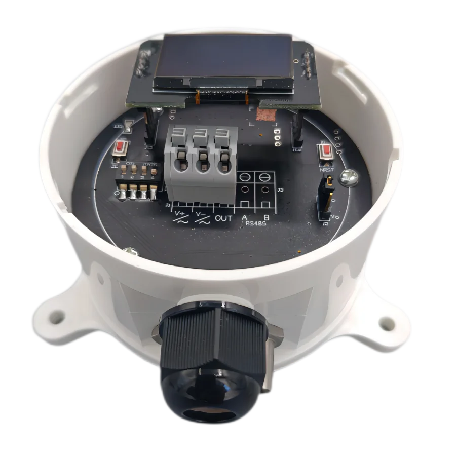 China Air Micro Differential Pressure Sensor Transmitter With Display