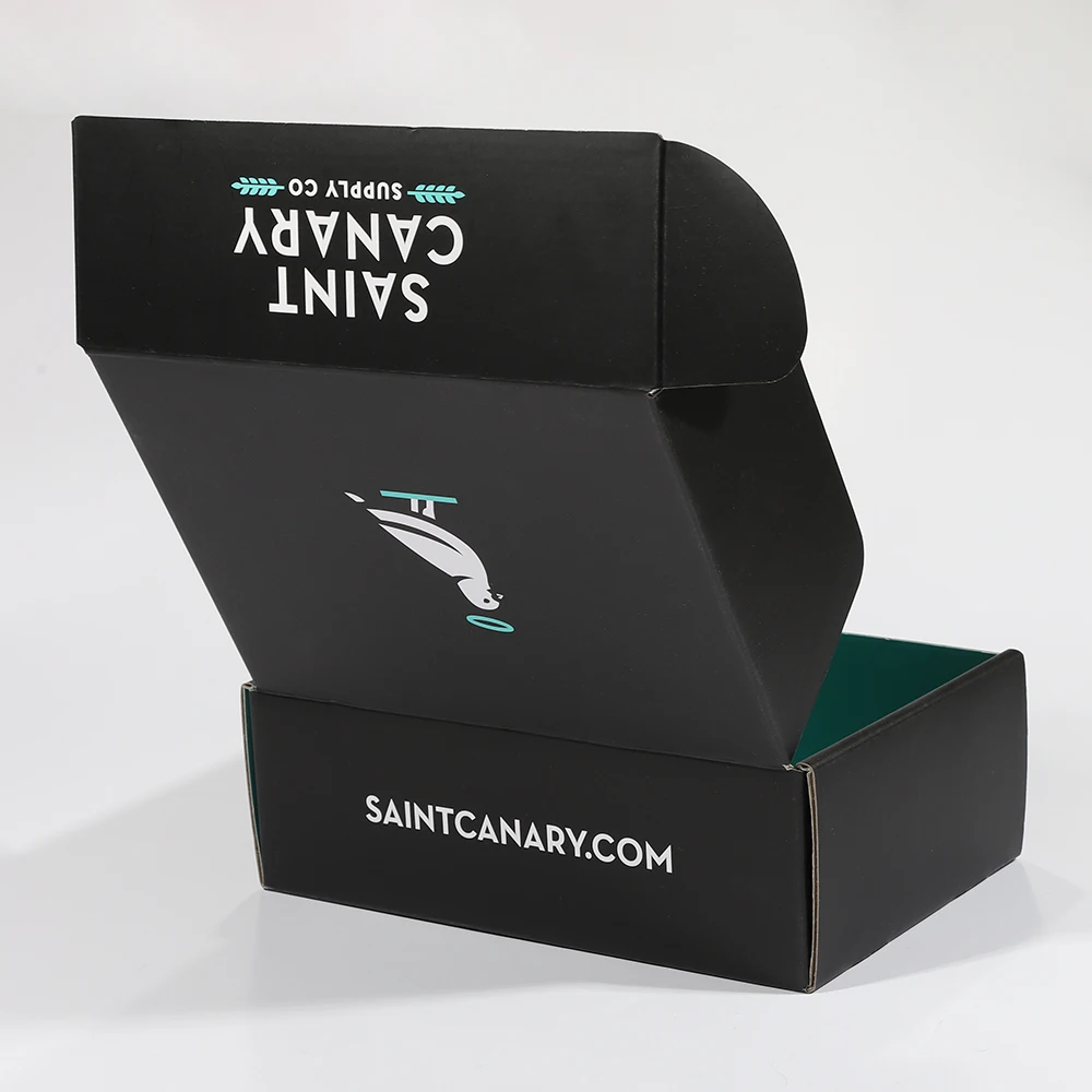 custom brandable white mailers  eco friendly recycled corrugated packaging boxes  clean look shipping cartons for retail products-2