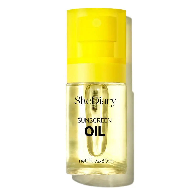 ODM/OEM Shediary Organic Uv Protection Moisturizer Facial Sunscreen  SPF 50 Sunscreen Oil