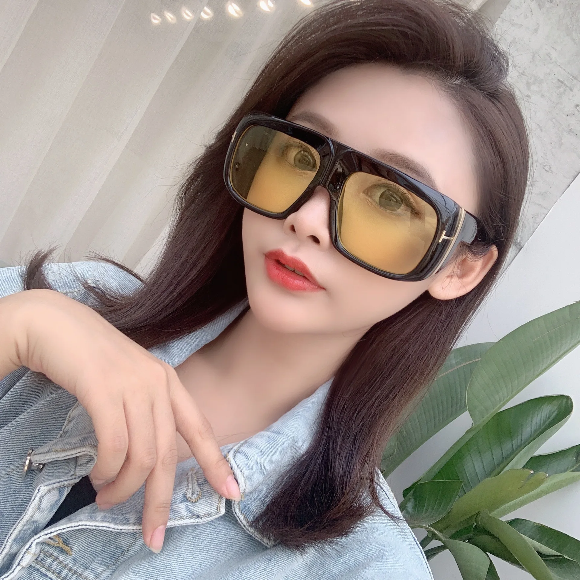 Ins Newest Big Frame Women Men Sunglasses Oversized Wholesale