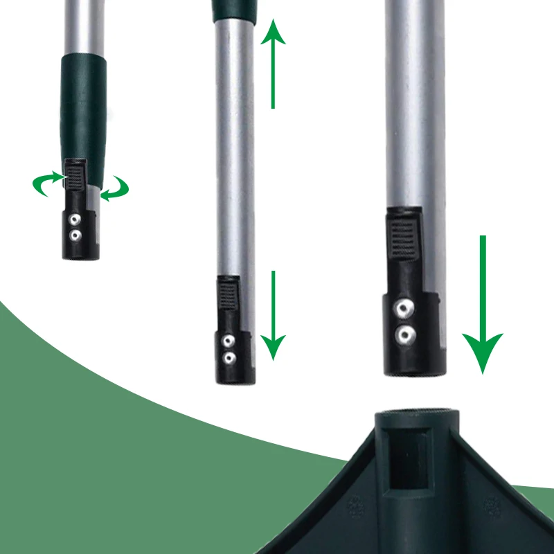 Collapsible Carpet Lightweight Artificial Grass Broom Hand Turf Rake Up,Garden Cleaning Turf