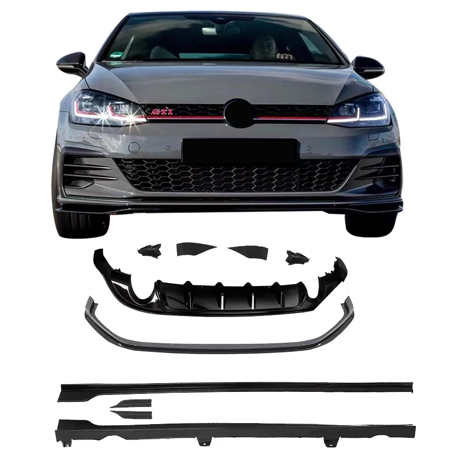 Car Body Kit for 2017-2018 VW Golf 7.5 GTI - Front Lip Diffuser