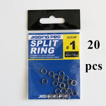 Packaged 6.2mm-14.3mm Polished Hight Quality 304 Stainless Steel Fishing Tackle Accessories Spilt Rings – Lure – view 5