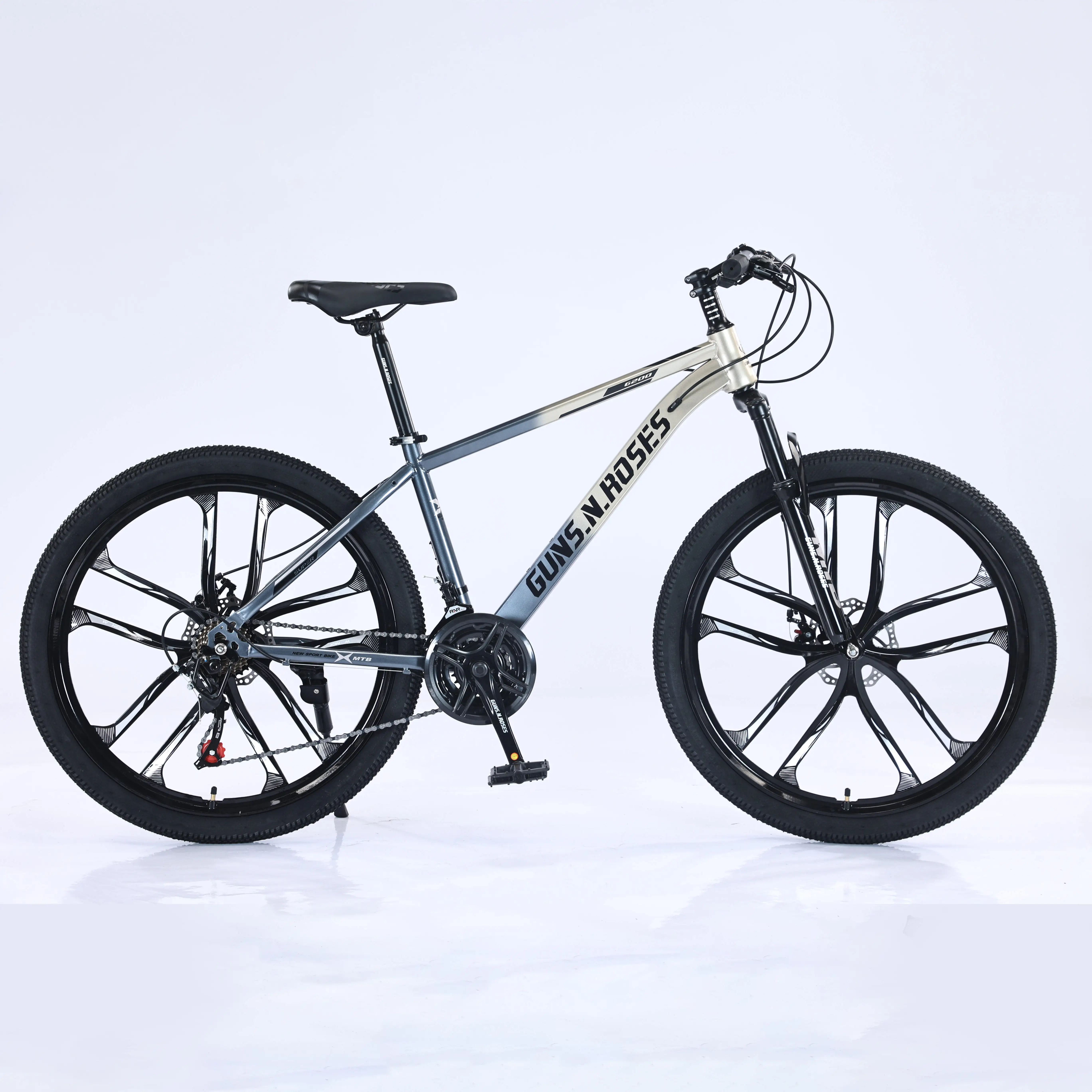 26インチ MTB スチールフレーム 自転車 7/21/24/27/30速 ディスクブレーキ