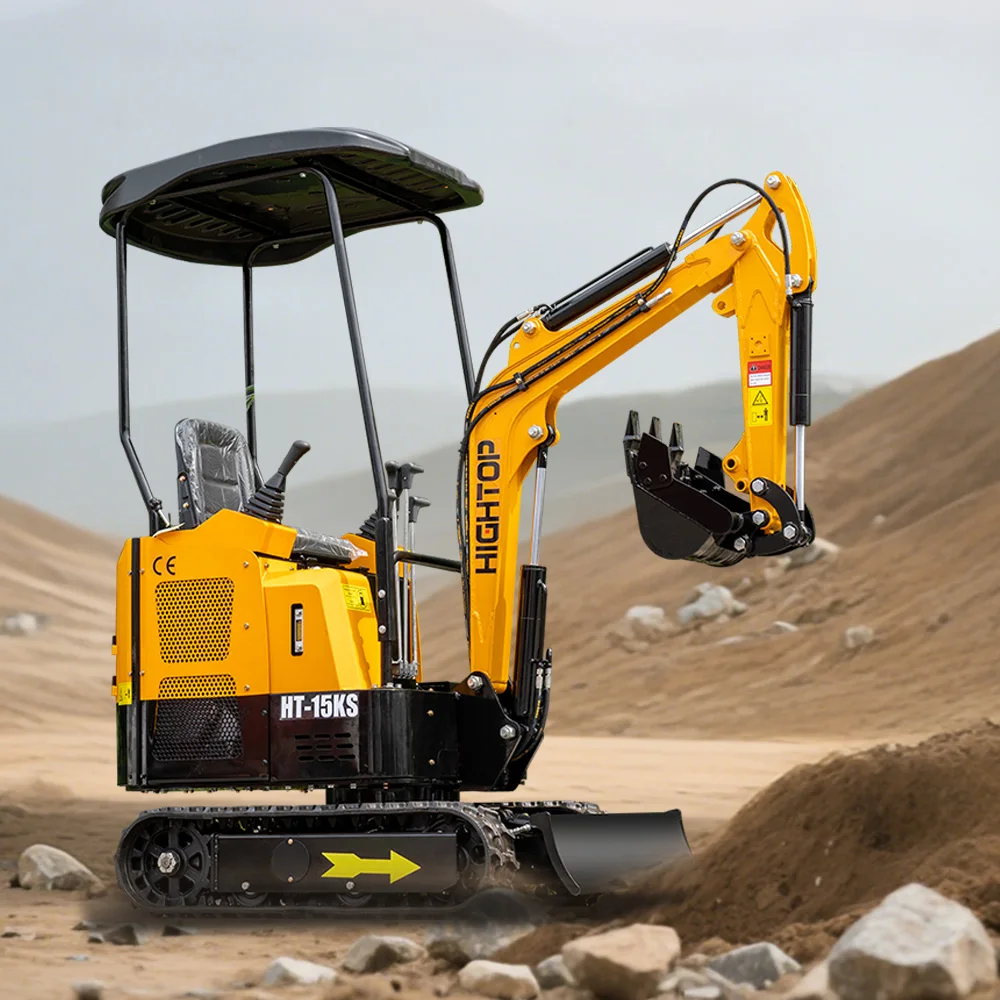 Pian Gearrthógálaí Beagán 1500kgs Hydraulic Digging HT15-KS Pian Gearrthógálaí Beag Bagger Pian Gearrthógálaí Rómhóraí