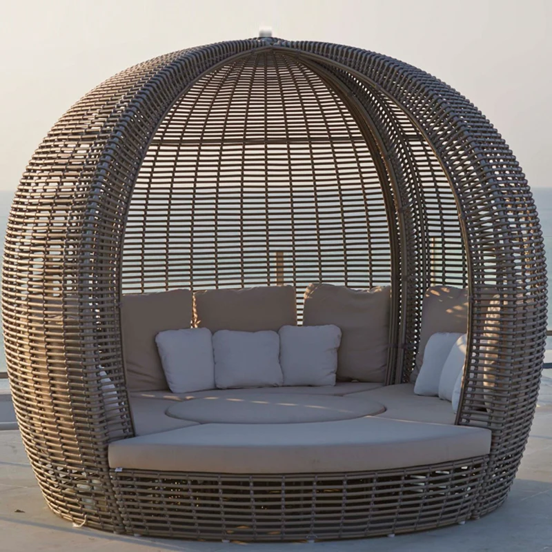 Уникальный дизайн, качественная садовая мебель, уличный ротанговый пляжный стол, диван для продажи