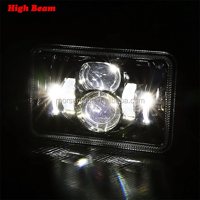 D0T 4x6 Square Led Headlights 4x6 Inch Led Headlight sealed Beam for 1980-1986 Nissan 720/1982-1984 Nissan Maxima Accessories
