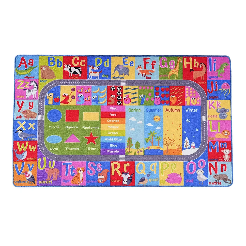 Children's Carpet for Bedroom and Driveway Track Play Mat Floor Carpet Kids' Playmat