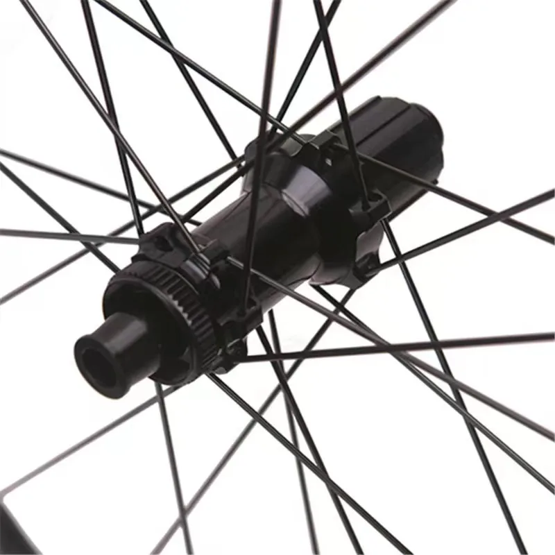 700c Carbon Fiber Wheelset 50mm Six Bolts Center Lock Hub Clincher And ...