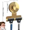 round suction cup razor-gold