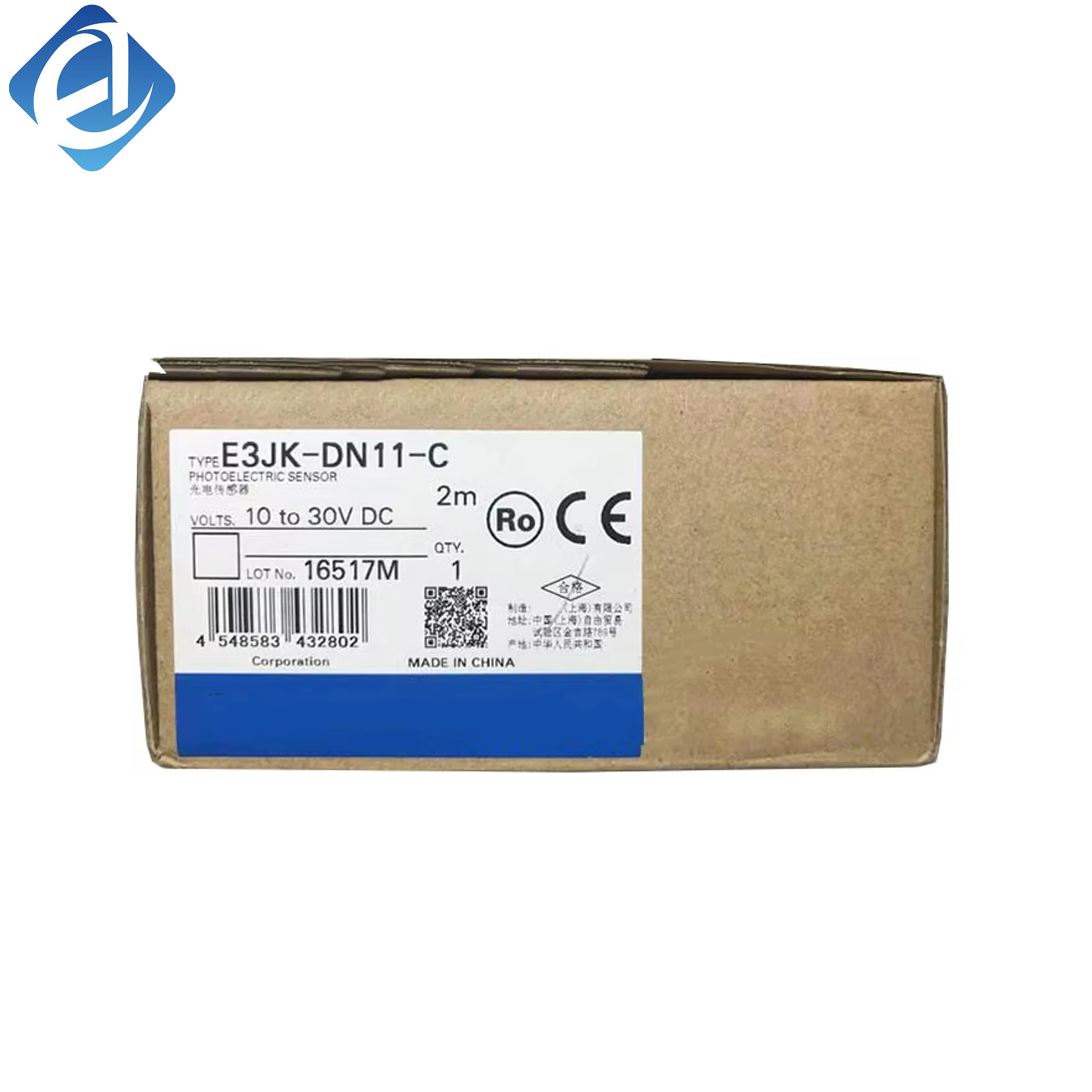 Nuovo sensore fotoelettrico a riflessione diffusa Omron originale della serie E3JK. Rilevamento stabile degli oggetti, forte adattabilità ambientale, cablaggio semplice e funzionamento affidabile. Ampiamente impiegato per il conteggio dei materiali, il rilevamento di fine corsa e il controllo di posizionamento su nastri trasportatori