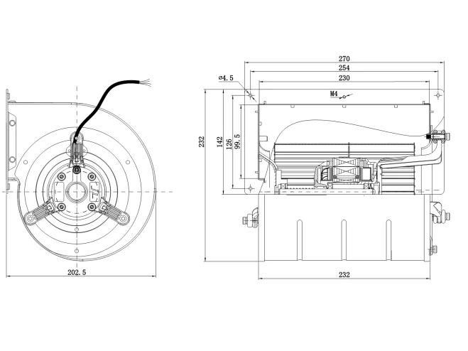 Centrifugal Fan, 220, 230, 380, 440 - detail 2