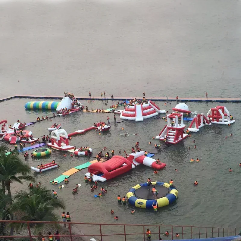 Inflatable Fun Aqua Park Equipment Commercial Water Park Design Build for  Sale Stimulating Water Theme Park Floating