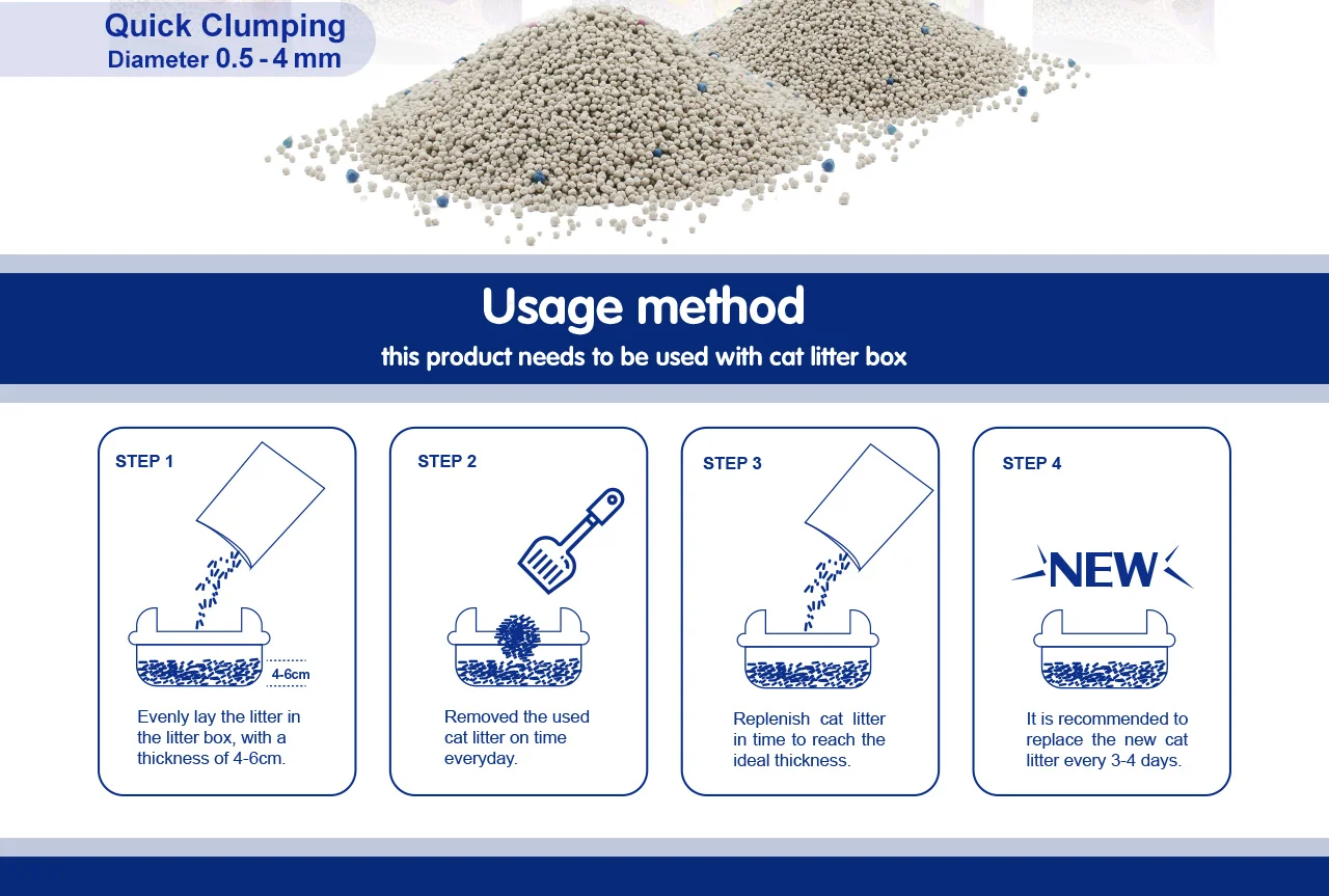 Cat Litter Bentonite Sodium Calcium Based Organic Cheap Price Sodium Bentonite For Cat Litter