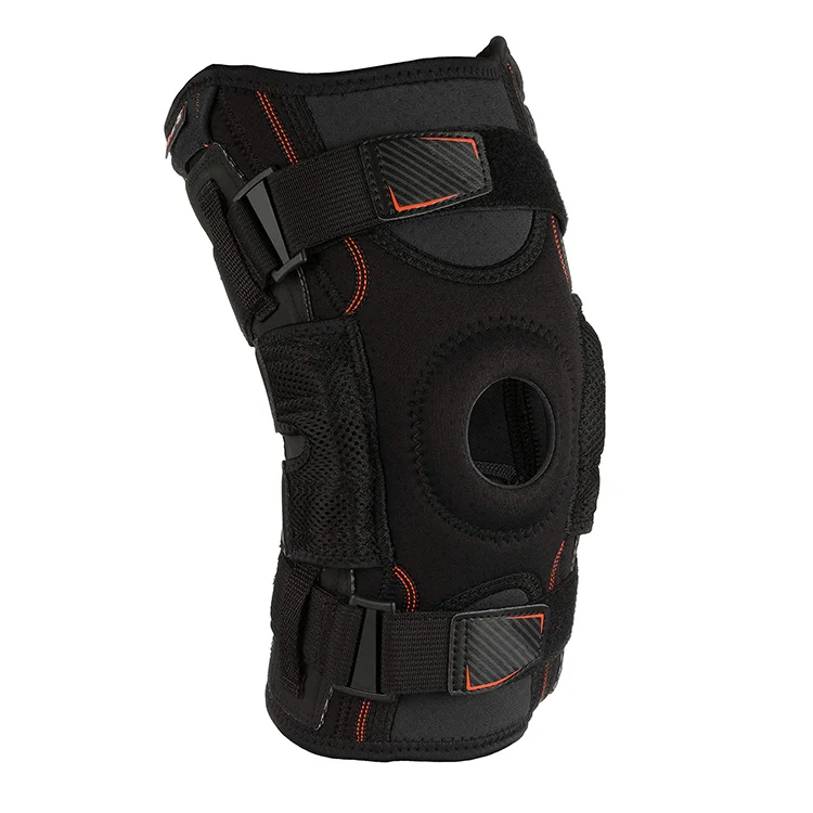 TJ-KM025 High Quality Breathable Brace Knee Pad Neoprene Hinged Knee Brace for Knee Pain Relief