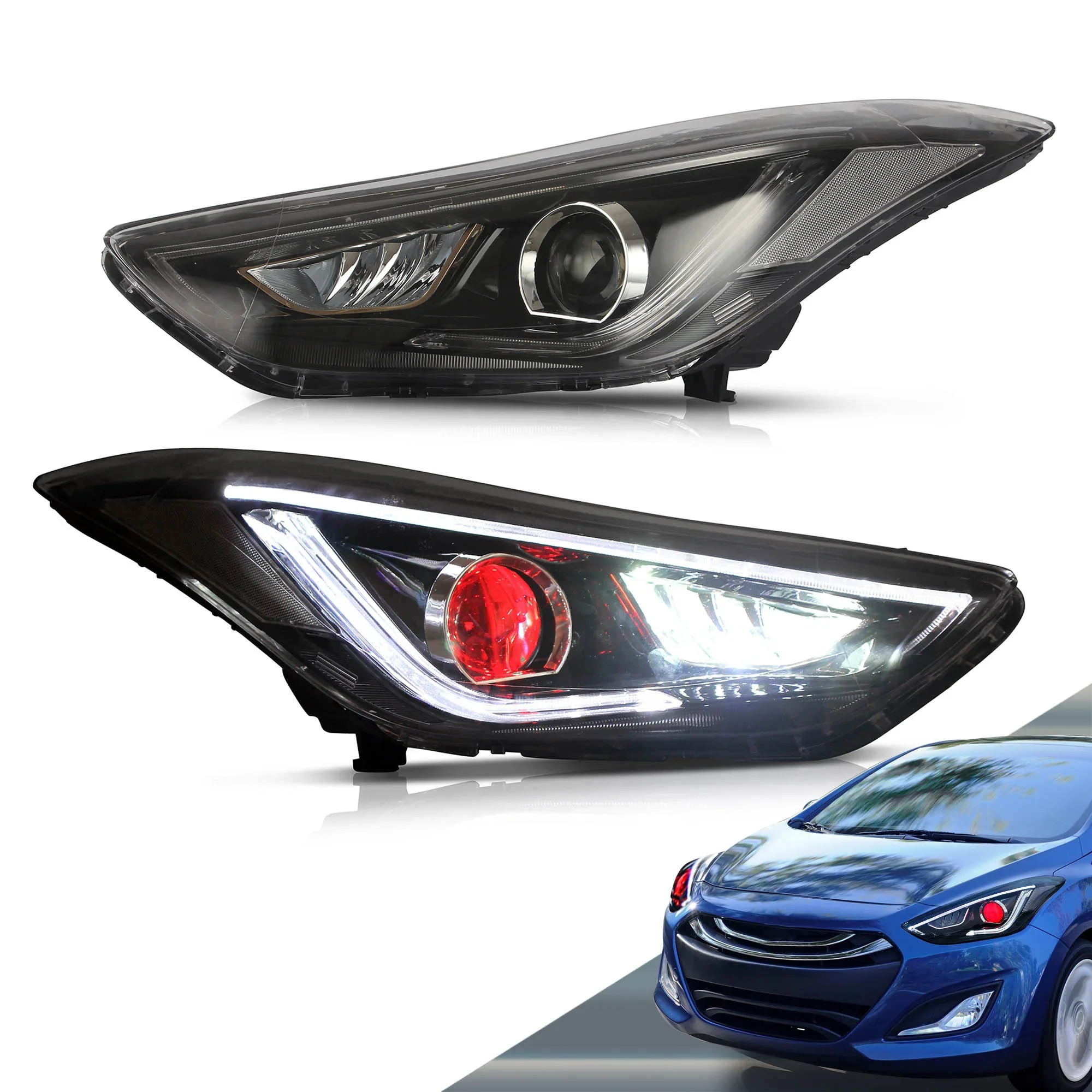 2017 hyundai deals elantra led headlights