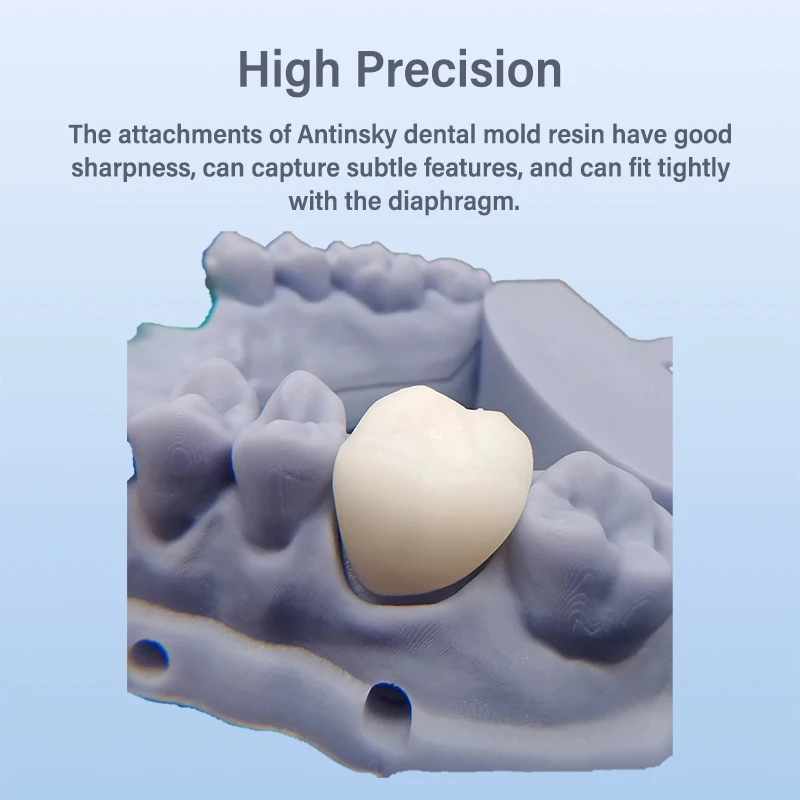 Antinsky Temporary Dental Model Resin Color A1 A2 A3 Dental Resin for DLP LCD Resin 3d Printer 405nm 0.5kg