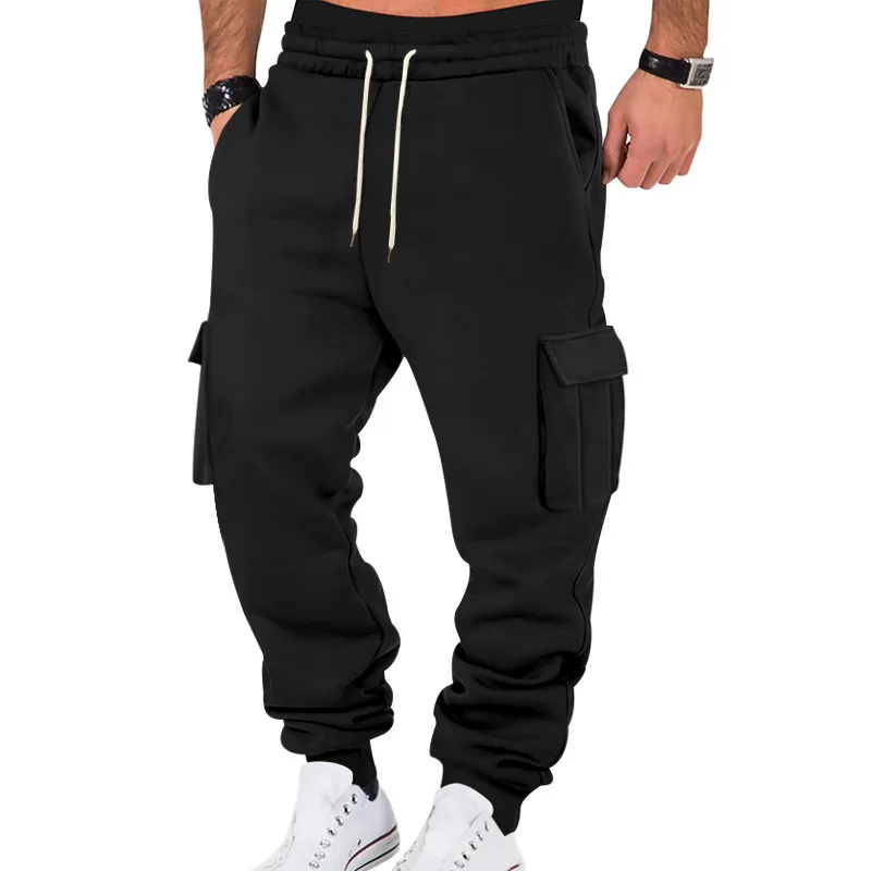 Salati Men's Casual Work Pants with Multiple Pockets and Drawstring Sport Casual Pants gallery 2