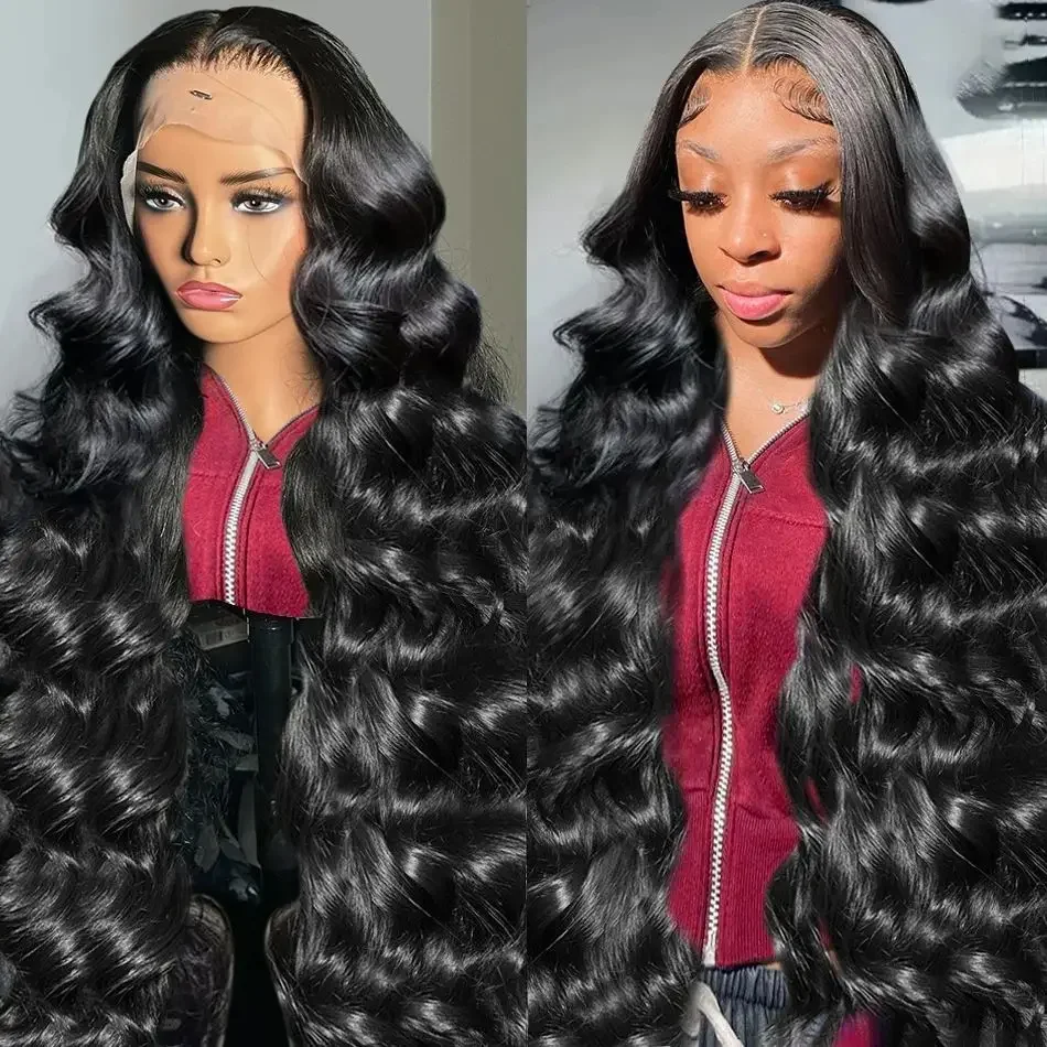 13x6 Body Wave HD Lace Frontal Echthaarperücke für Frauen 40 Zoll Brasilianische Billigperücken Ausverkauf_voghion.com