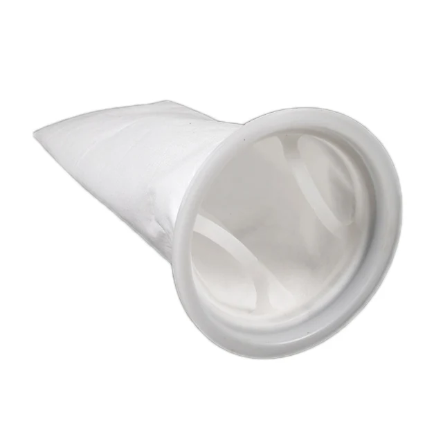 1/2 (0.5) Micron 7 x 16 Polyester Felt Filter Bag PTFE Coated