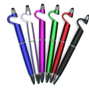 Multifunction Pen 3 in 1 Ball Pen Mobile Phone Screen Touch With Phone Holder.