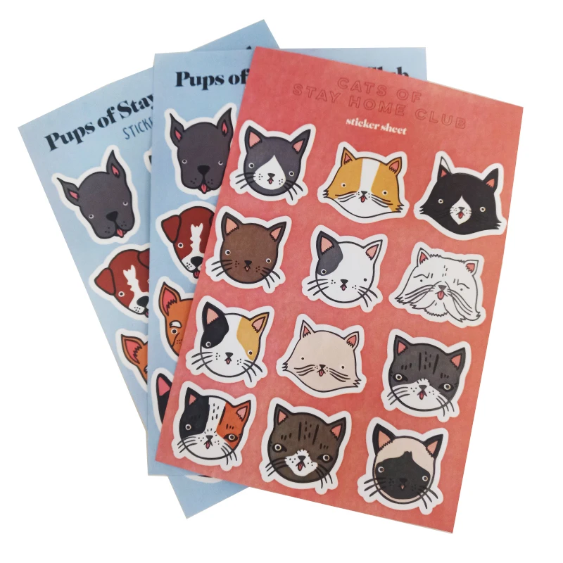 Размер A6 бумажная наклейка матовая клейкая печать виниловая Водонепроницаемая этикетка пользовательская kiss