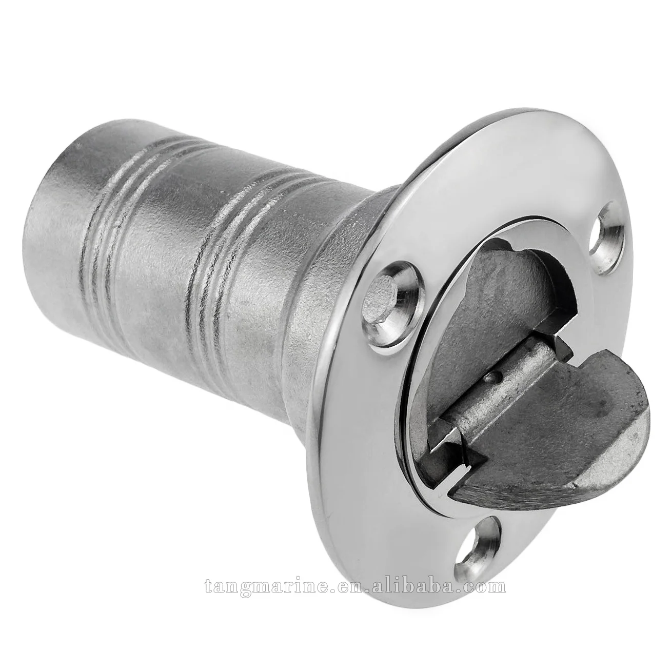 Boat Deck Fuel Filler - 316 Stainless Steel Marine Fuel Cover With Mirror Polish Finish, Silver