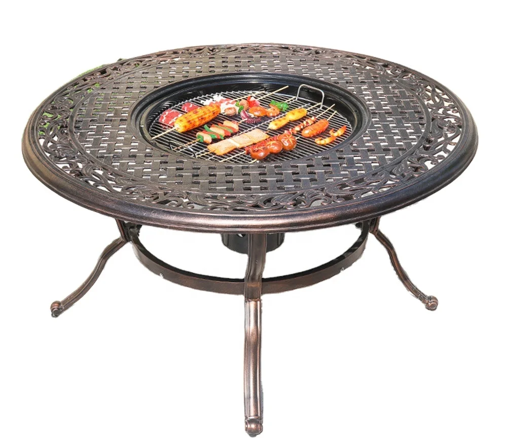 韓国グリルテーブル・チャコールBBQテーブル＆椅子セット