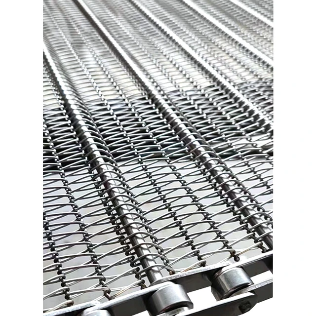 Direct Sale Stainless Steel Cup Indomie Noodle Stretch Conveyor Mesh Belt Steamer Inner and Outer Mesh Belt 3