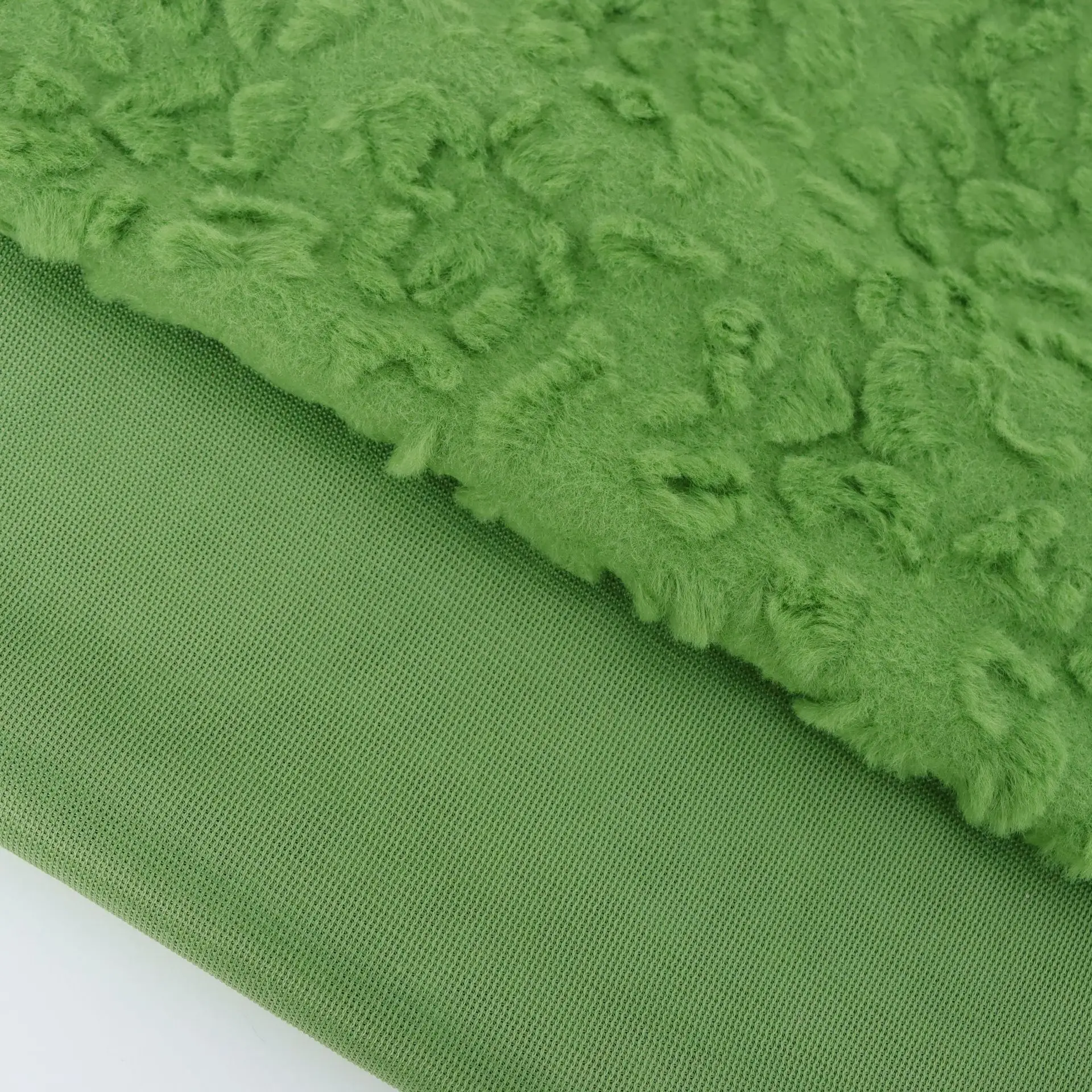 Free Sample 95% Polyester 5% Spandex Embossing Bubble Pleated Jacquard Knitted Crepe Fabric for Dress Blouse
